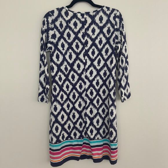 Lilly Pulitzer Beacon T-Shirt Dress in Bright Navy Little Fish Print - Picture 5 of 7